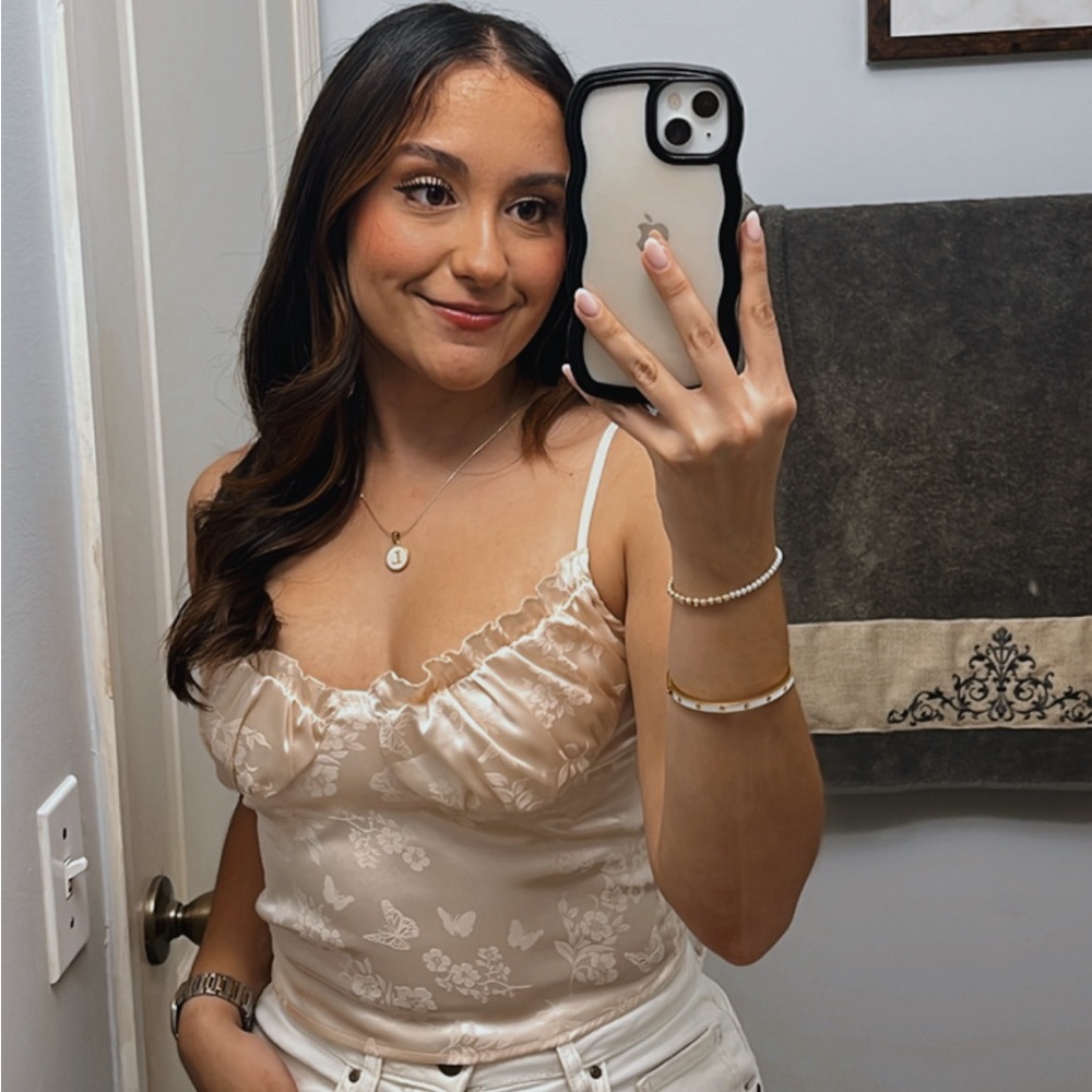 Silk corset top. Size small. PacSun